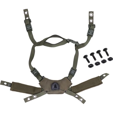 Sangle de mentonnière réglable à molette pour casque MICH, accessoire de suspension rapide, couleur vert OD (1/5)