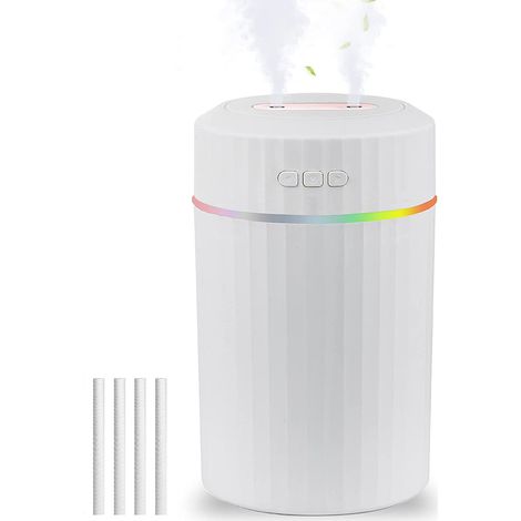 Petits humidificateurs pour chambre à coucher, mini humidificateur personnel pour plantes 2L, double pulvérisation (1/5)