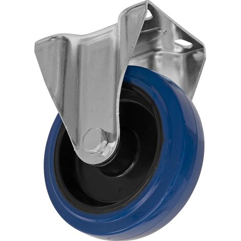 Sealey 125mm Castor Wheel with Fixed Plate SCW3125FPEM
