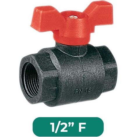 Valvole a sfera polipropilene 1/2" F (1/3)