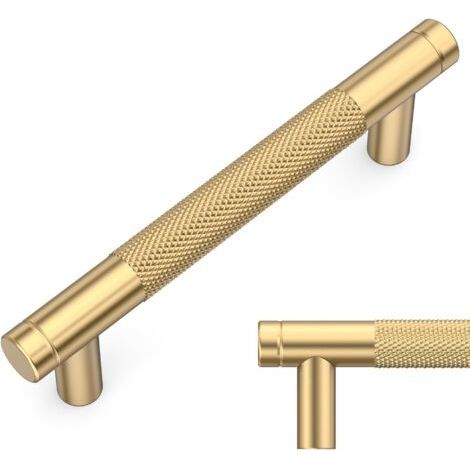 10 Pièces Poignee de Meuble Cuisine Or Champagne 96mm Poignées Meubles avec Vis, pour Bureaux, Tiroirs, Armoires, Placard (1/5)
