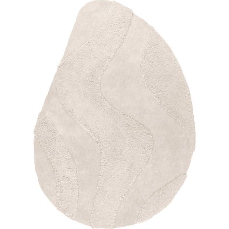 Tapis doux ivoire à poils courts ultra résistant - 230 x 160 cm (1/5)