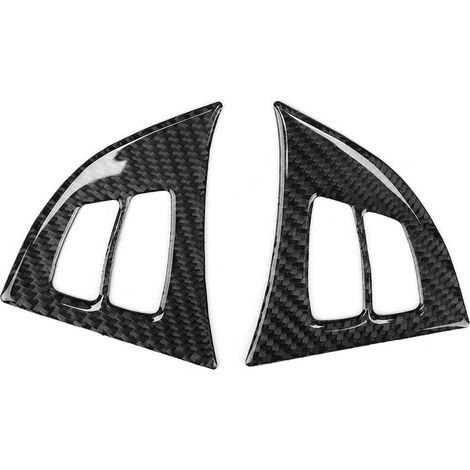 Embellecedor adhesivo de fibra de carbono para el marco del volante del E70 X5 2008-2013 con volante a la izquierda. (1/5)
