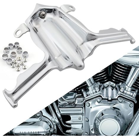 Accessoires moto Cache-moteur électroplaqué Cache-moteur décoratif pour Harley Glide