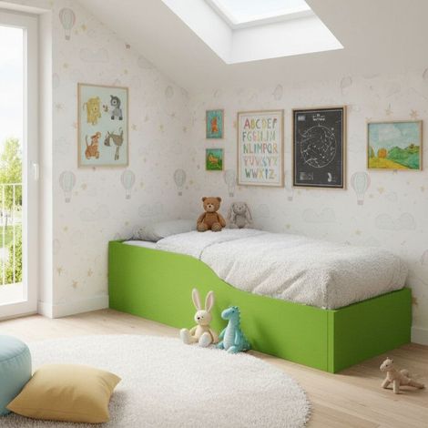 Letto Montessori singolo 80x190 Infante - Verde mela