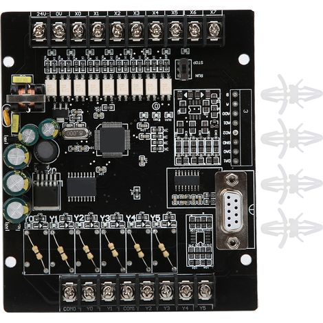Carte de contrôle programmable industrielle FX1N‑14MT, module automate PLC, pour commande de machines et systèmes d'automatisation (1/5)