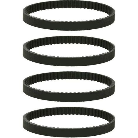 4 courroies d'entraînement nervurées compatibles avec l'aspirateur vertical Hoover H 500, référence 3M-201-6 1912918700 (1/5)
