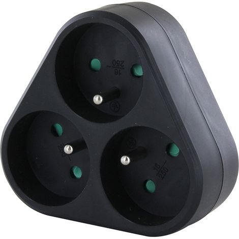 Triplite Domino noir - 3 x 16 A (1/3)