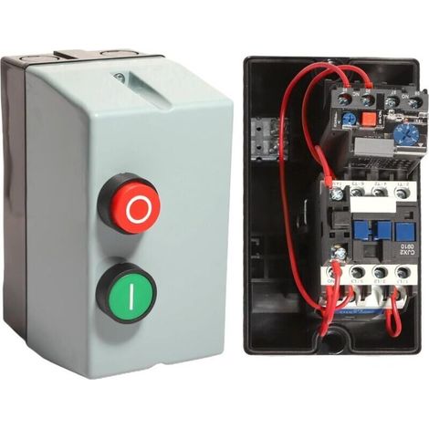 Moteur électrique magnétique 2.2-4KW démarreur unique 3 phase 7-10A IP55 interrupteur de contrôle de démarrage imperméable Protection contre la surcharge Compresseurs d'air 220V / 380V (1/5)