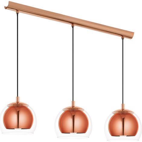 Suspension en verre Rocamar L78 cm - Cuivre (1/5)