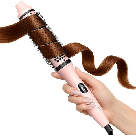 Cepillo Soplador Redondo 38mm 3 en 1, Volumen y Rizos Naturales, Tecnología Iónica Anti-Frizz, Viaje de Doble Voltaje, Efecto Secado Salón, Idea de Regalo para Mujer C257 23 (1/5)
