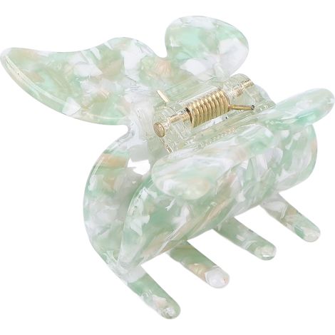 Épingles à cheveux papillon pour femme, pinces décoratives en forme de papillon, accessoires de coiffage, teinte menthe (1/5)