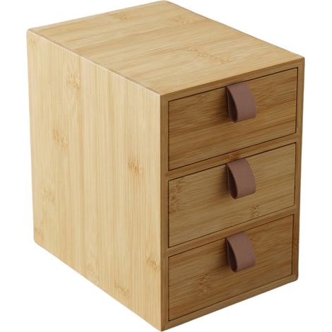 Organizer aus Bambus mit 3 Schubladen NILA, 21 cm (1/5)