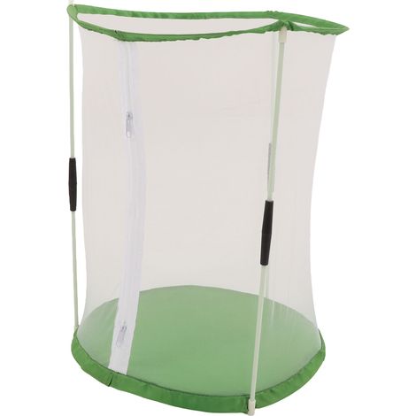 Cage d'observation cylindrique pour papillons et insectes, cage d'habitat en maille transparente pour plantes ornementales (1/5)