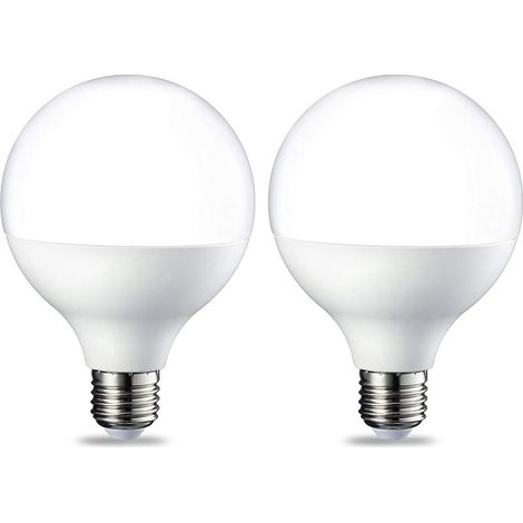 Ampoule LED G93 E27 14,5W (Équivalent 100W) Blanc Chaud Intense Non Dimmable Lot de 2