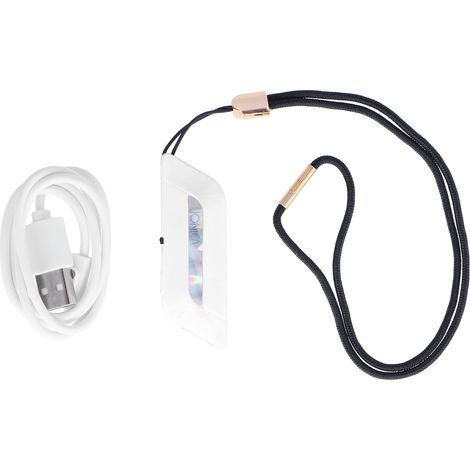 Ortviai Purificateur d'air intelligent portable USB pour bureau et chambre, 8 millions d'ions négatifs, blanc