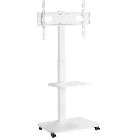 Support TV réglable en hauteur mobile pour écrans 94 à 190 cm (37 à 75 pouces) – Charge max 40 kg – Norme VESA 200x400 – My Wall