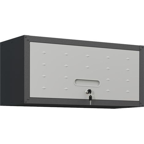 CAIziArmoire murale métal verrou 75×30×34,5cm, garage, cave, atelier, cuisine (1/5)