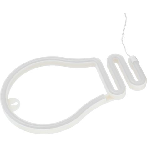 Ampoule lumineuse LED néon en forme d'ampoule pour demandes en mariage, mariages, fêtes de famille, anniversaires, décoration de chambres d'enfants, alimentée par USB ou par piles, couleur chaude. (1/5)