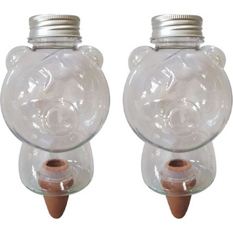 Boule D Arrosage Automatique - En Argile Et Plastique - Pour Plantes En Pot - Convient Balcon Bureau Jardin - Lot De 2 (1/5)