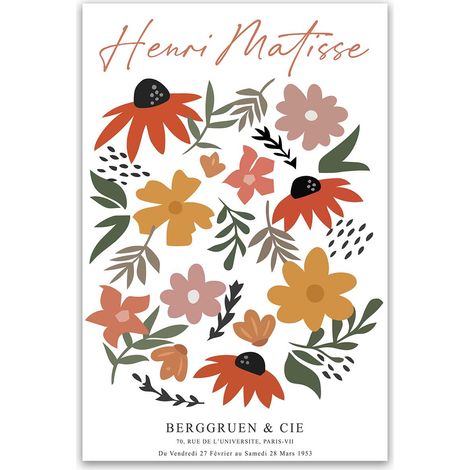 Tableau Matisse feuilles abstraites modernes