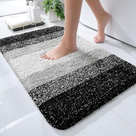 Alfombra de baño de 61x41 cm, alfombra de baño de microfibra ultrasuave y absorbente, de goma. (1/5)