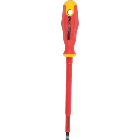 Tournevis plat certifié VDE Kreator 6,5x150 mm (1/2)