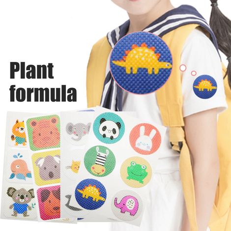 12 Feuilles 72 Patchs Anti-Moustiques pour Enfants et Adultes - Répulsif Naturel aux Huiles Essentielles pour Été et Plein Air (1/5)