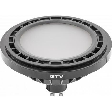 Ampoule LED A-G ES111 GU10 12,5 W WW 120° noire GTV (1/2)