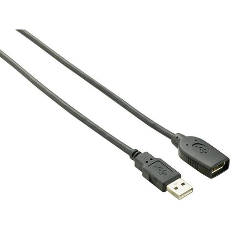 Trywise Câble USB USB 2.0 USB-A mâle, USB-A femelle 10.00 m noir contacts dorés RF-4096104 Y832861 (1/3)