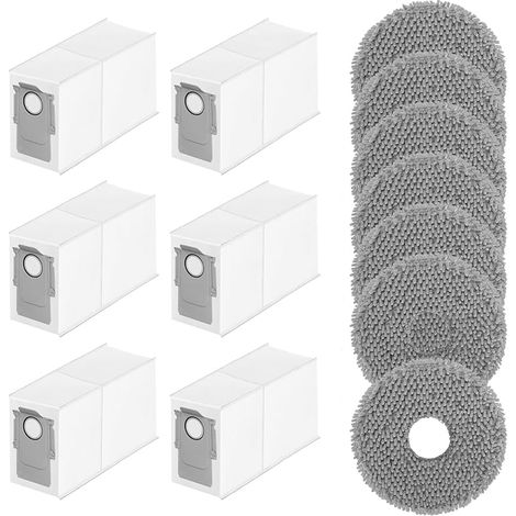 Accessoires de Remplacement Compatible avec Roborock Qrevo Curve/Qrevo S/Qrevo Pro/Qrevo MaxV/P20 Pro,Sac poussire de Rechange Chiffon Compatible Aspirateur Robot Accessoires Pices de rechange (1/5)