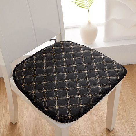 Chaise Galette 45x43, Set of 4, Non-Slip Seat Cushion, Perfect for Comfort and Elegance at the Table