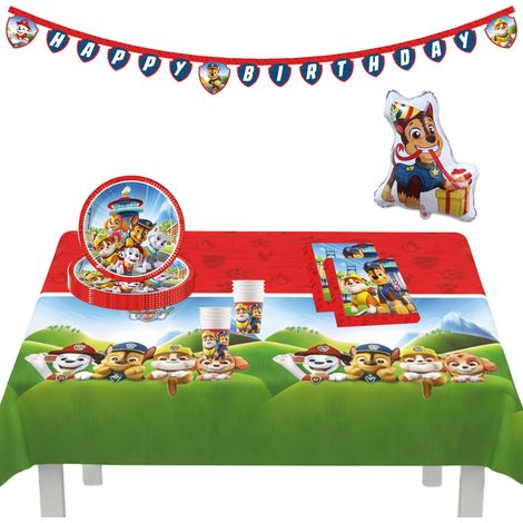 Set de fête, 39 pièces de vaisselle jetable pour anniversaire d'enfant et fête à thème, décoration de table (1/5)