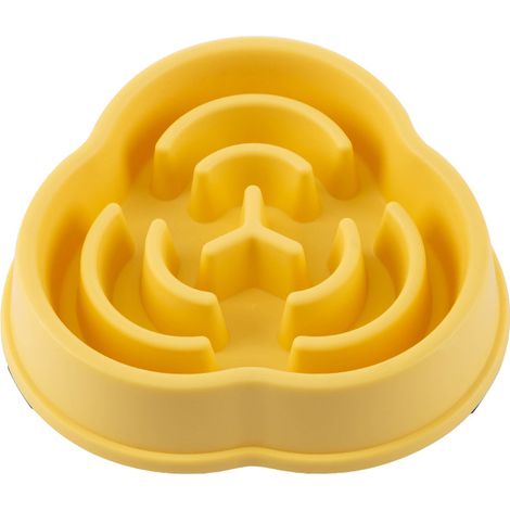 Gamelle pour chien à alimentation lente, antidérapante, anti-étouffement, qualité alimentaire PP, grand puzzle pour animaux de compagnie de petite et moyenne taille, couleur blé (1/5)
