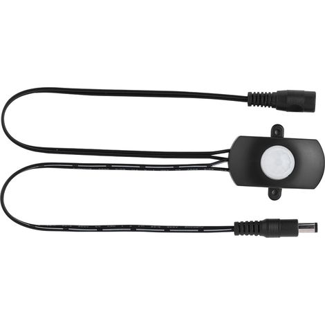 Détecteur de mouvement infrarouge PIR miniature 5 A CC 6-24 V, interrupteur automatique pour bande LED, noir