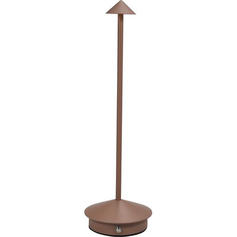 Lampe de table LED portable à commande tactile, 3 couleurs, intensité variable, rechargeable, idéale pour les tables de chevet, les dîners, les cafés, les restaurants ou la chambre à coucher. (1/5)