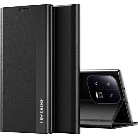 Custodia con patta e supporto per Xiaomi 13 Lite Sleep Case Pro nera (1/4)