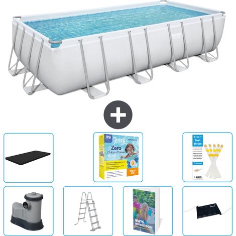 Bestway Piscina Bestway Power Steel Rettangolare - 549x274x122 cm - 8-pezzi  S582 (1/4)