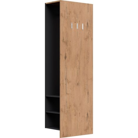 Garderobenpaneel Urban 3 Haken Garderobenstange 6 Paar Schuhe Oak (1/5)