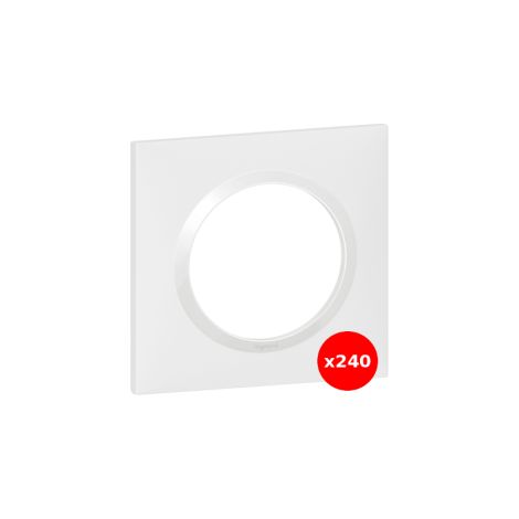 Legrand - Dooxie - LOT de 240 Plaques 1 poste - Blanc - Ref. : 600801x240 (1/4)