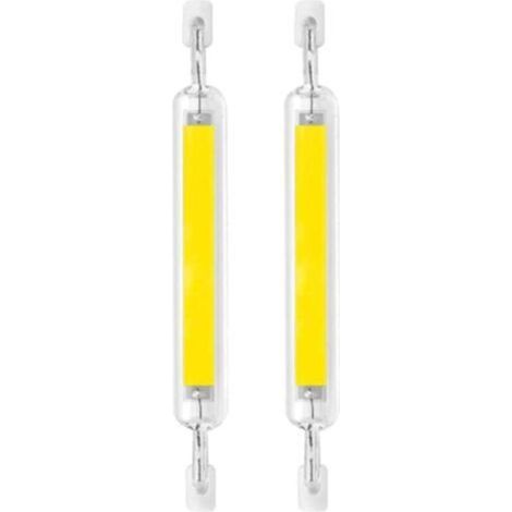 2 Stück R7s LED-Lampen 10W 78mm dimmbar, Doppelsockel, Halogen 80W Ersatz, 120V, Typ J, R7s Flutlicht 6000K, Landschaftsbeleuchtung, Kaltweiß, 78mm