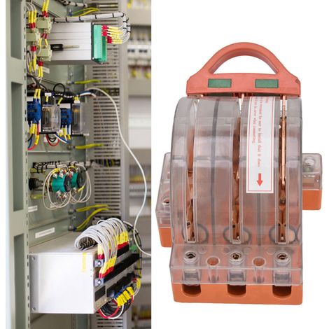 [Leistungsschalter] Professioneller 3-poliger, bidirektionaler Trennschalter für industrielle Wechselstromanlagen (380 V) mit Sicherheitsfunktion (1/5)