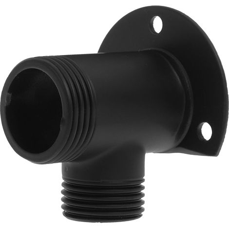 Robinet en cuivre noir, raccord coudé mural 25 mm/20 mm sans perçage pour système de douche extérieure (1/5)