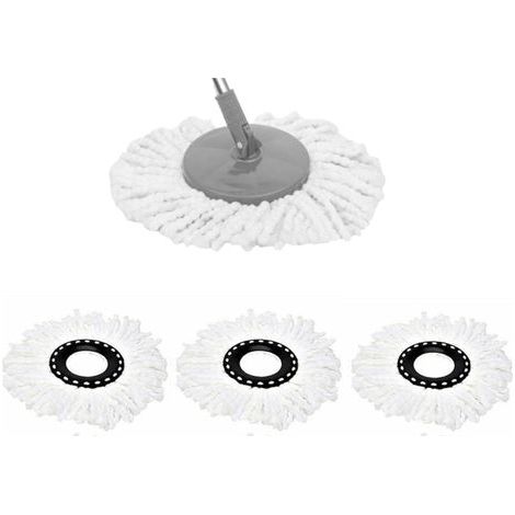 Packung mit 3 Premium-Ersatzmoppköpfen für 360° drehbare Magic Mop Mikrofaser-Nachfüllpackungen (1/5)