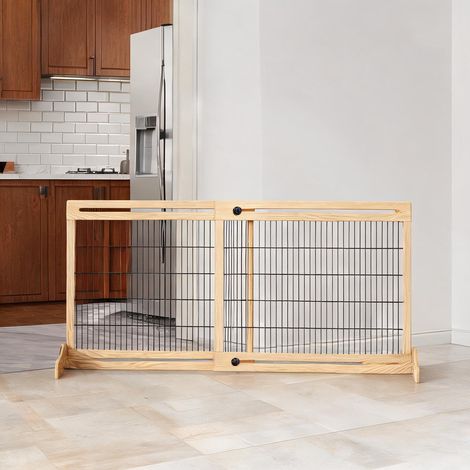 Barrière pour animaux réglable de 104 à 180 cm 180 x 36 x 69 cm (1/5)