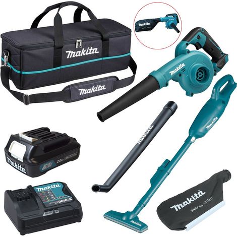 Makita 12v CXT Cordless Vacuum Cleaner + Blower Vacuum + Long Nozzle + Bag (1/4)