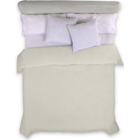 FUNDA NORDICA color crema - Cama de 135/140 (1 pieza) - 100% algodón - 144 hilos. Gramage: 115 (1/3)