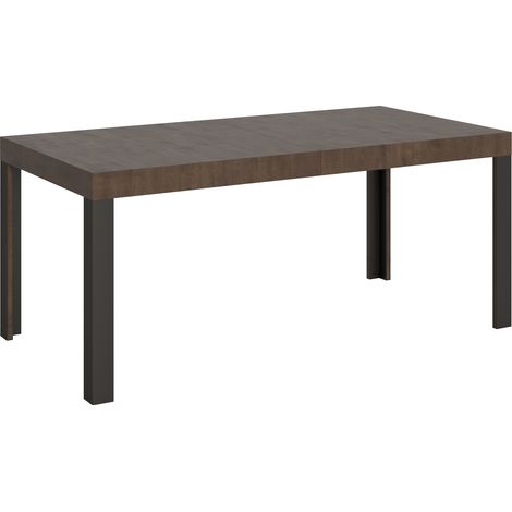 Tavolo allungabile 90x180/284 cm Linea Noce telaio Antracite (1/5)