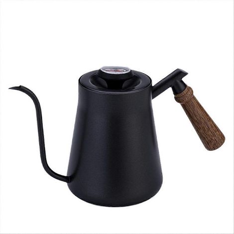 Verseuse à bec fin pour café filtre, bouilloire de précision, 900 ml, acier inoxydable, idéale pour infusion lente et extraction optimale. (1/5)
