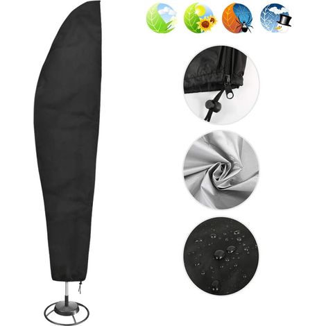 Parasol protective cover, Offset parasol protection cover Waterproof parasol cover for 2 to 4 M parasols Large parasol cover 270x40 / 70 / 50cm outdoor for offset parasols (1/5)